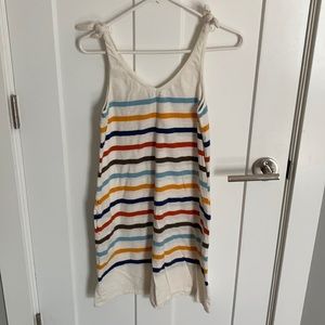 Faherty striped cotton dress XS